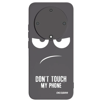 Picasee Honor Magic5 Lite 5G Hülle - Schwarzes Silikon - Don't Touch My Phone