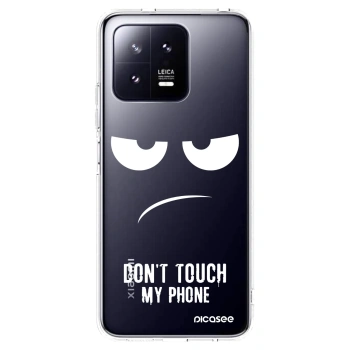Picasee Xiaomi 13 Pro Hülle - Transparentes Silikon - Don't Touch My Phone
