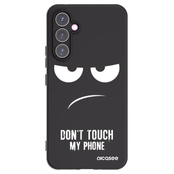 Picasee Samsung Galaxy A54 5G A546B Hülle - Schwarzes Silikon - Don't Touch My Phone
