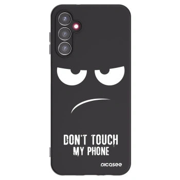 Picasee Samsung Galaxy A14 5G A146P Hülle - Schwarzes Silikon - Don't Touch My Phone