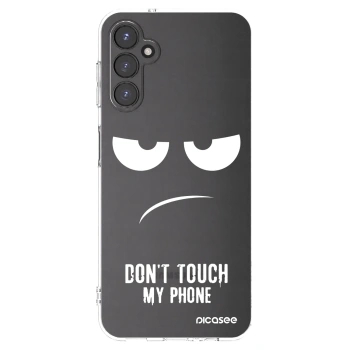 Picasee Samsung Galaxy A14 5G A146P Hülle - Transparentes Silikon - Don't Touch My Phone
