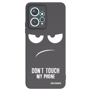 Picasee Xiaomi Redmi Note 12 4G Hülle - Schwarzes Silikon - Don't Touch My Phone