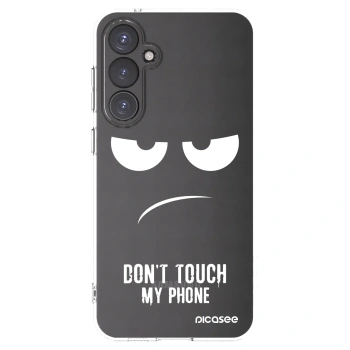 Picasee Samsung Galaxy S23 FE S711B Hülle - Transparentes Silikon - Don't Touch My Phone