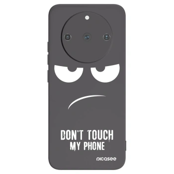 Picasee Realme 11 Pro+ Hülle - Schwarzes Silikon - Don't Touch My Phone