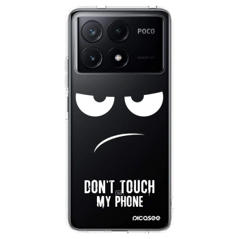 Picasee Xiaomi Poco X6 Pro Hülle - Transparentes Silikon - Don't Touch My Phone