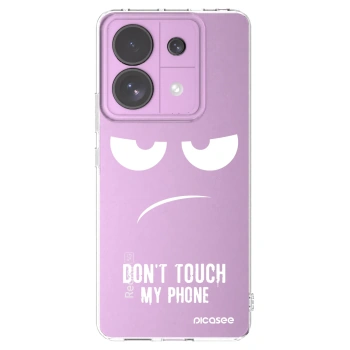 Picasee Xiaomi Redmi Note 13 Pro 5G Hülle - Transparentes Silikon - Don't Touch My Phone