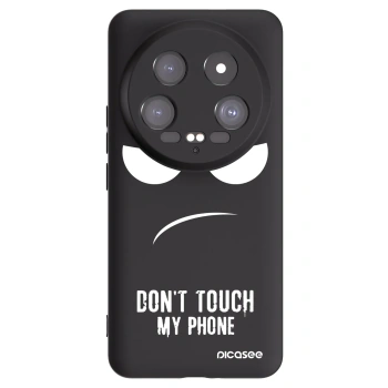 Picasee Xiaomi 14 Ultra Hülle - Schwarzes Silikon - Don't Touch My Phone
