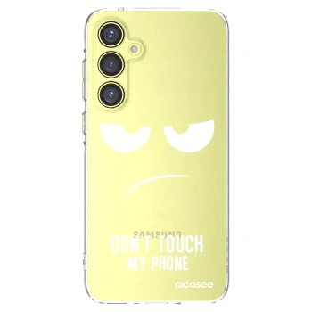 Picasee Samsung Galaxy A35 5G A356B Hülle - Transparentes Silikon - Don't Touch My Phone