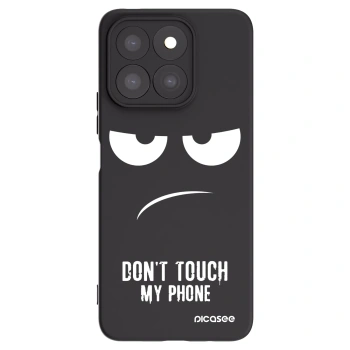 Picasee Honor X8b Hülle - Schwarzes Silikon - Don't Touch My Phone