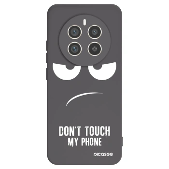 Picasee Realme 12 Pro 5G Hülle - Schwarzes Silikon - Don't Touch My Phone