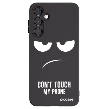 Picasee Samsung Galaxy A16 5G Hülle - Schwarzes Silikon - Don't Touch My Phone