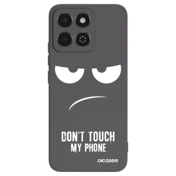 Picasee Honor 200 Smart 5G Hülle - Schwarzes Silikon - Don't Touch My Phone