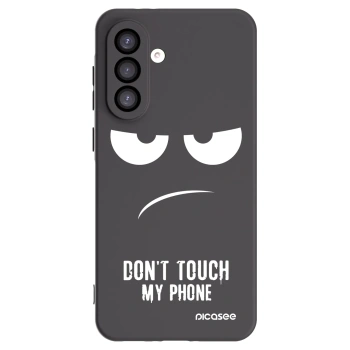 Picasee Samsung Galaxy A26 5G A266B Hülle - Schwarzes Silikon - Don't Touch My Phone