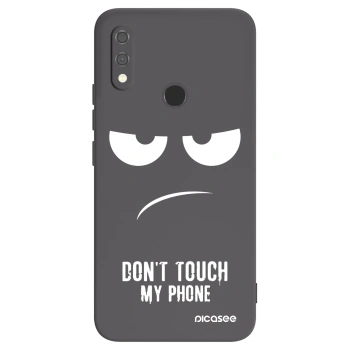 Picasee Xiaomi Redmi Note 7 Hülle - Schwarzes Silikon - Don't Touch My Phone