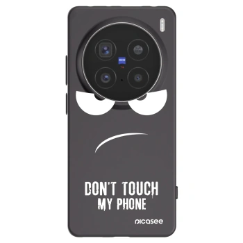 Picasee Vivo X200 Pro Hülle - Schwarzes Silikon - Don't Touch My Phone
