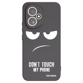 Picasee Honor 400 5G Hülle - Schwarzes Silikon - Don't Touch My Phone