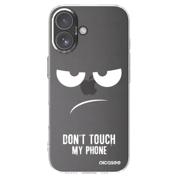 Picasee Apple iPhone 17 Hülle - Transparentes Silikon - Don't Touch My Phone