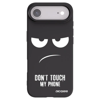Picasee Apple iPhone Air Hülle - Schwarzes Silikon - Don't Touch My Phone
