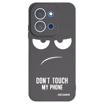 Picasee Xiaomi Redmi 15C 4G Hülle - Schwarzes Silikon - Don't Touch My Phone