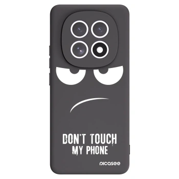 Picasee Xiaomi Redmi Note 15 Hülle - Schwarzes Silikon - Don't Touch My Phone