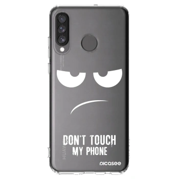 Picasee Huawei P30 Lite Hülle - Transparentes Silikon - Don't Touch My Phone