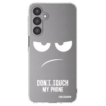 Picasee Samsung Galaxy A16 4G Hülle - Transparentes Silikon - Don't Touch My Phone