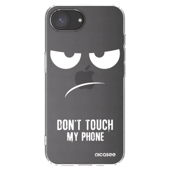 Picasee Apple iPhone 17e Hülle - Transparentes Silikon - Don't Touch My Phone