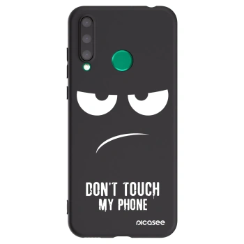 Picasee Honor 20 Lite Hülle - Schwarzes Silikon - Don't Touch My Phone
