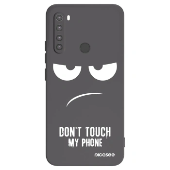 Picasee Xiaomi Redmi Note 8 Hülle - Schwarzes Silikon - Don't Touch My Phone