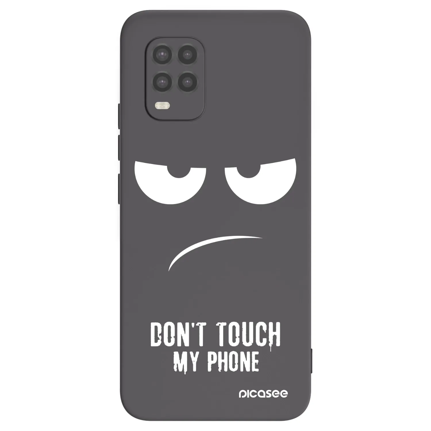 Picasee Xiaomi Mi 10 Lite Hülle - Schwarzes Silikon - Don't Touch My Phone