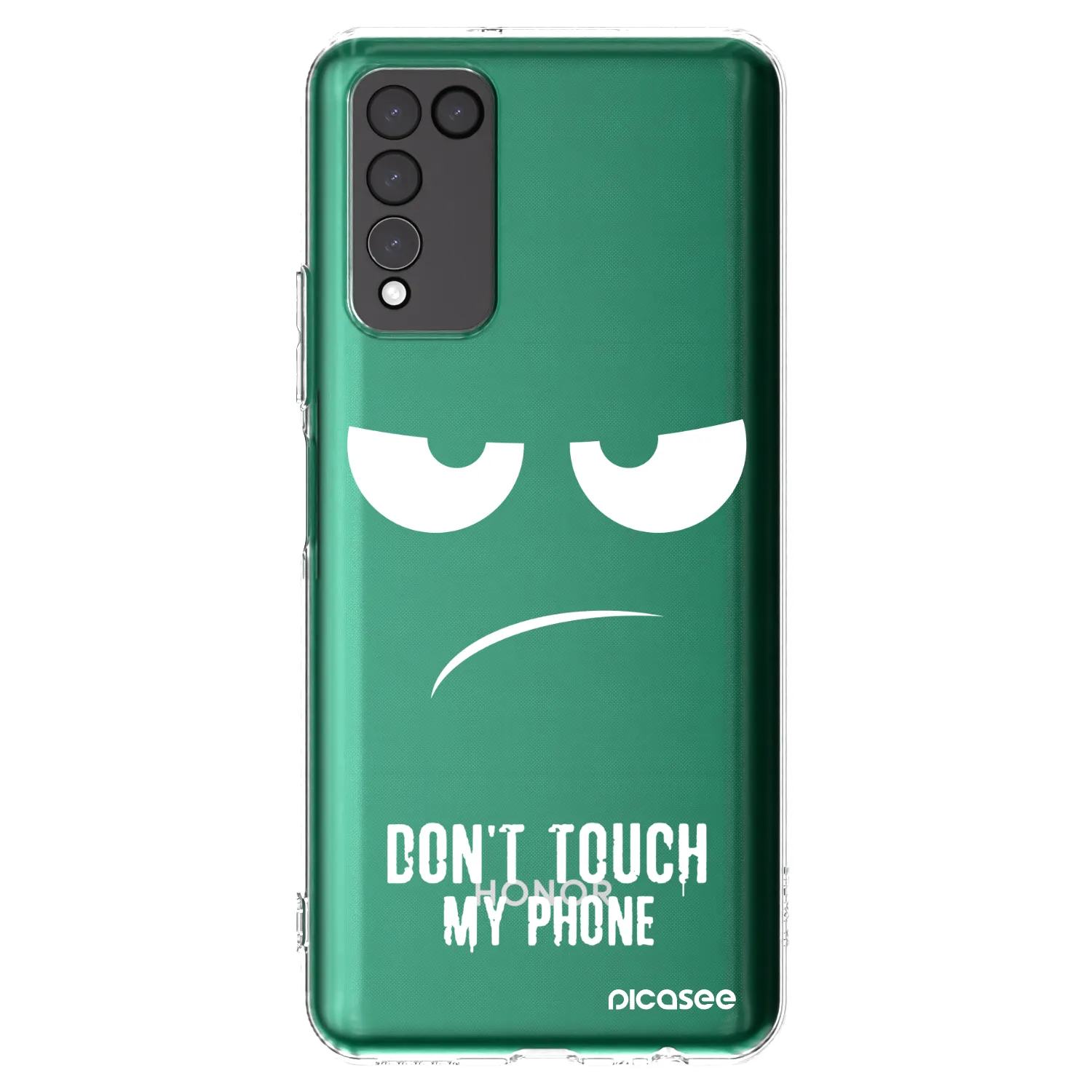 Picasee Honor 10X Lite Hülle - Transparentes Silikon - Don't Touch My Phone