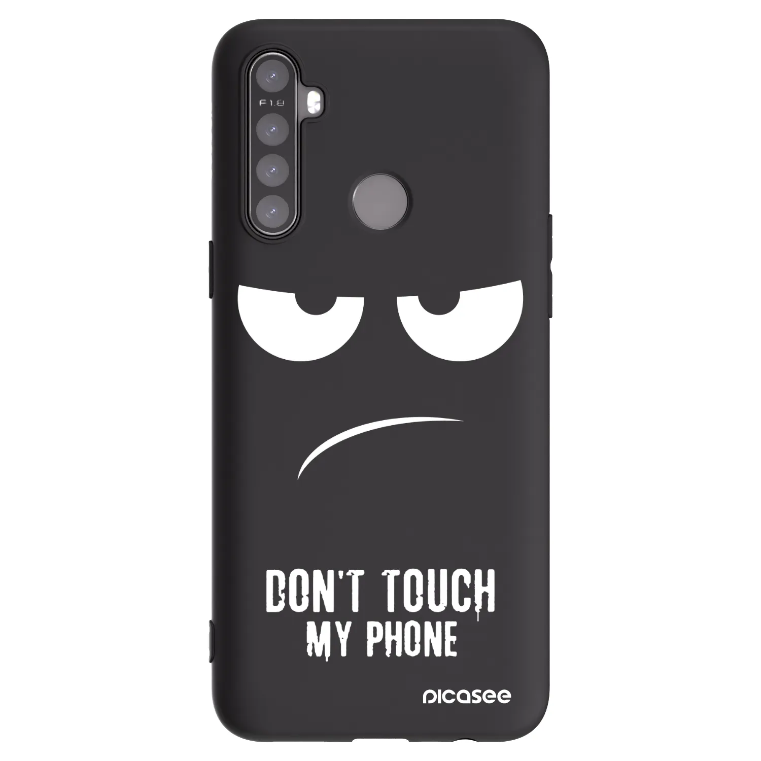 Picasee Realme 6i Hülle - Schwarzes Silikon - Don't Touch My Phone