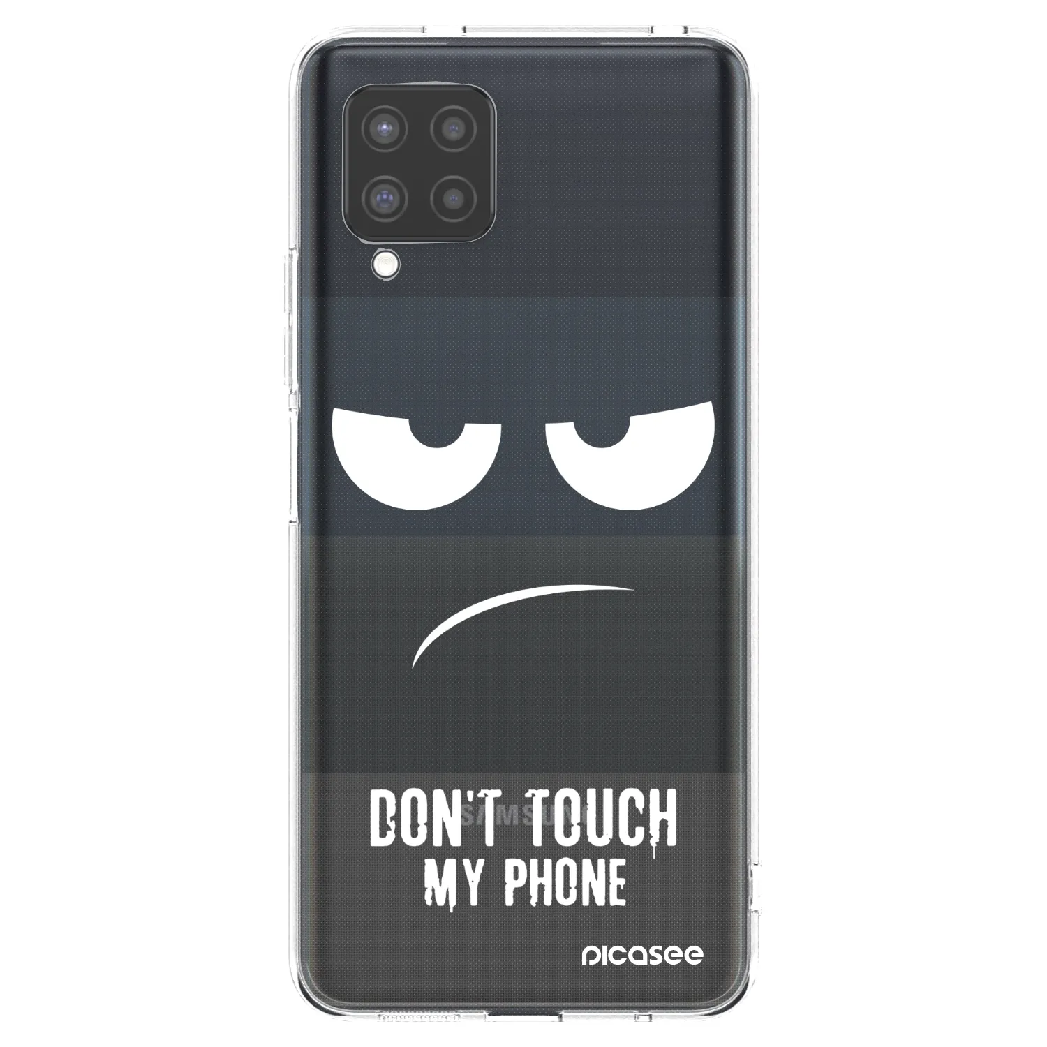 Picasee Samsung Galaxy A42 A426B Hülle - Transparentes Silikon - Don't Touch My Phone