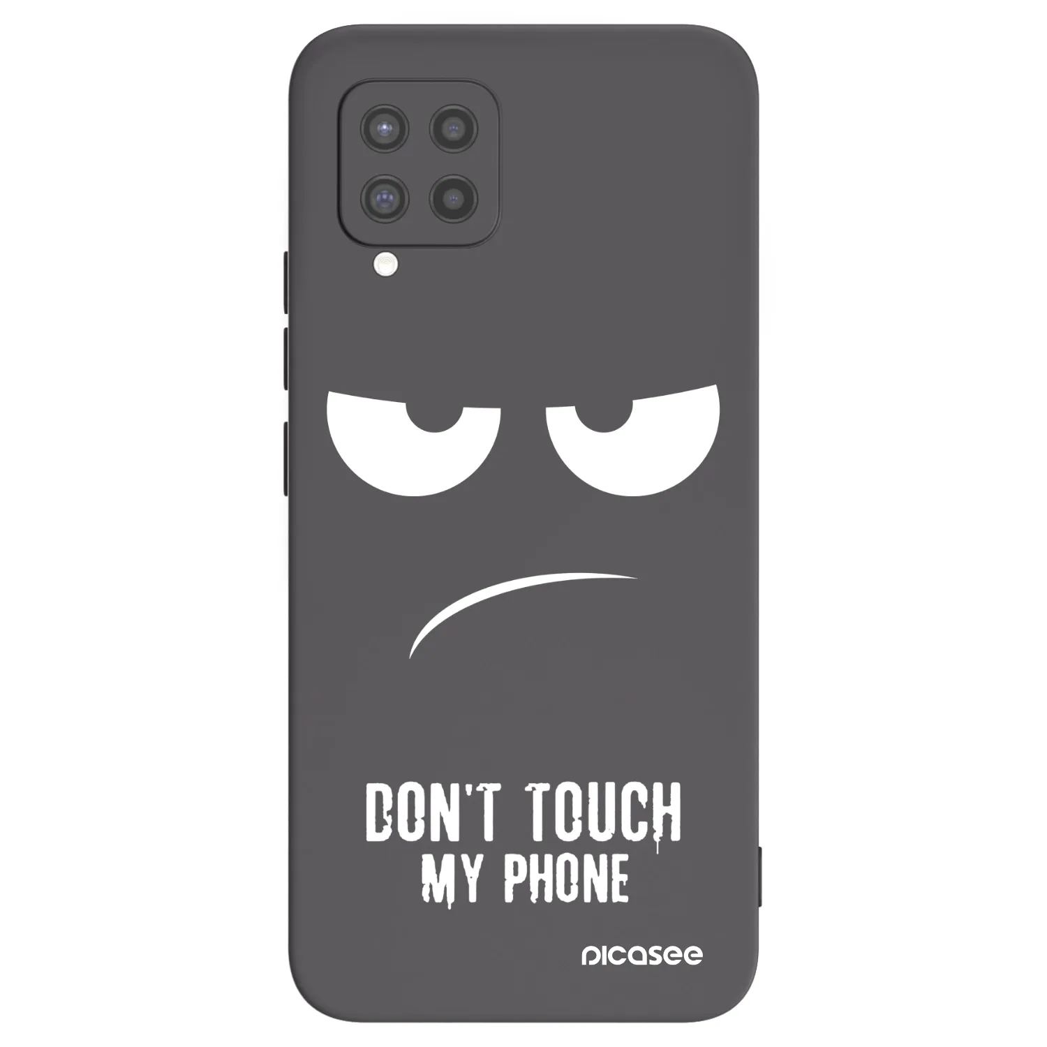 Picasee Samsung Galaxy A42 A426B Hülle - Schwarzes Silikon - Don't Touch My Phone