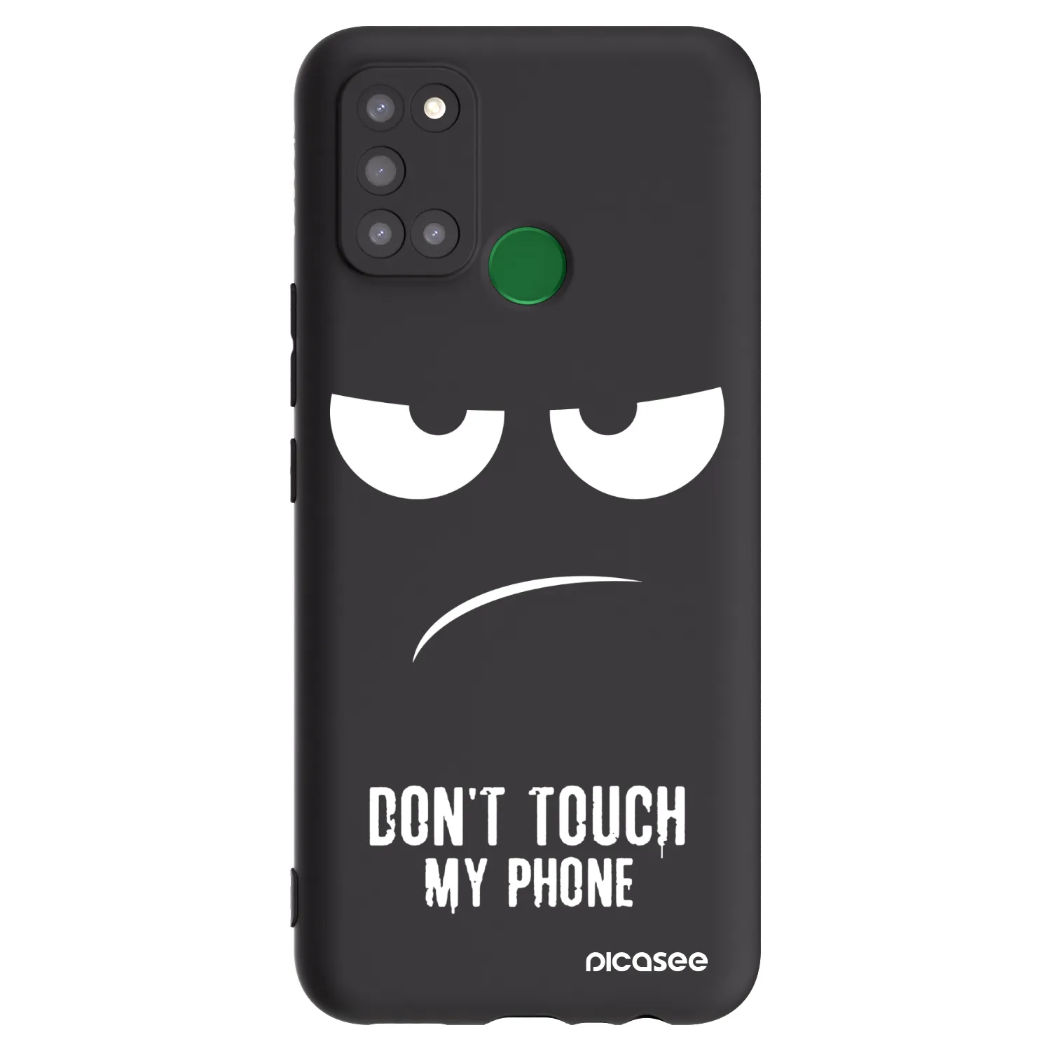 Picasee Realme 7i Hülle - Schwarzes Silikon - Don't Touch My Phone