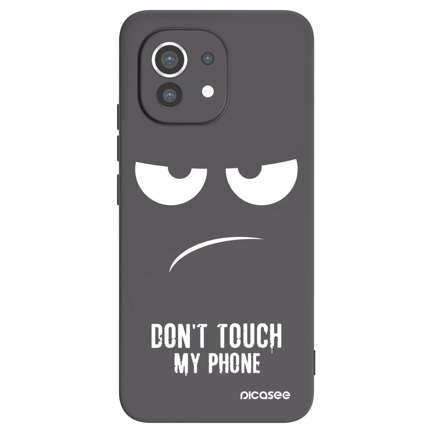 Picasee Xiaomi Mi 11 Hülle - Schwarzes Silikon - Don't Touch My Phone