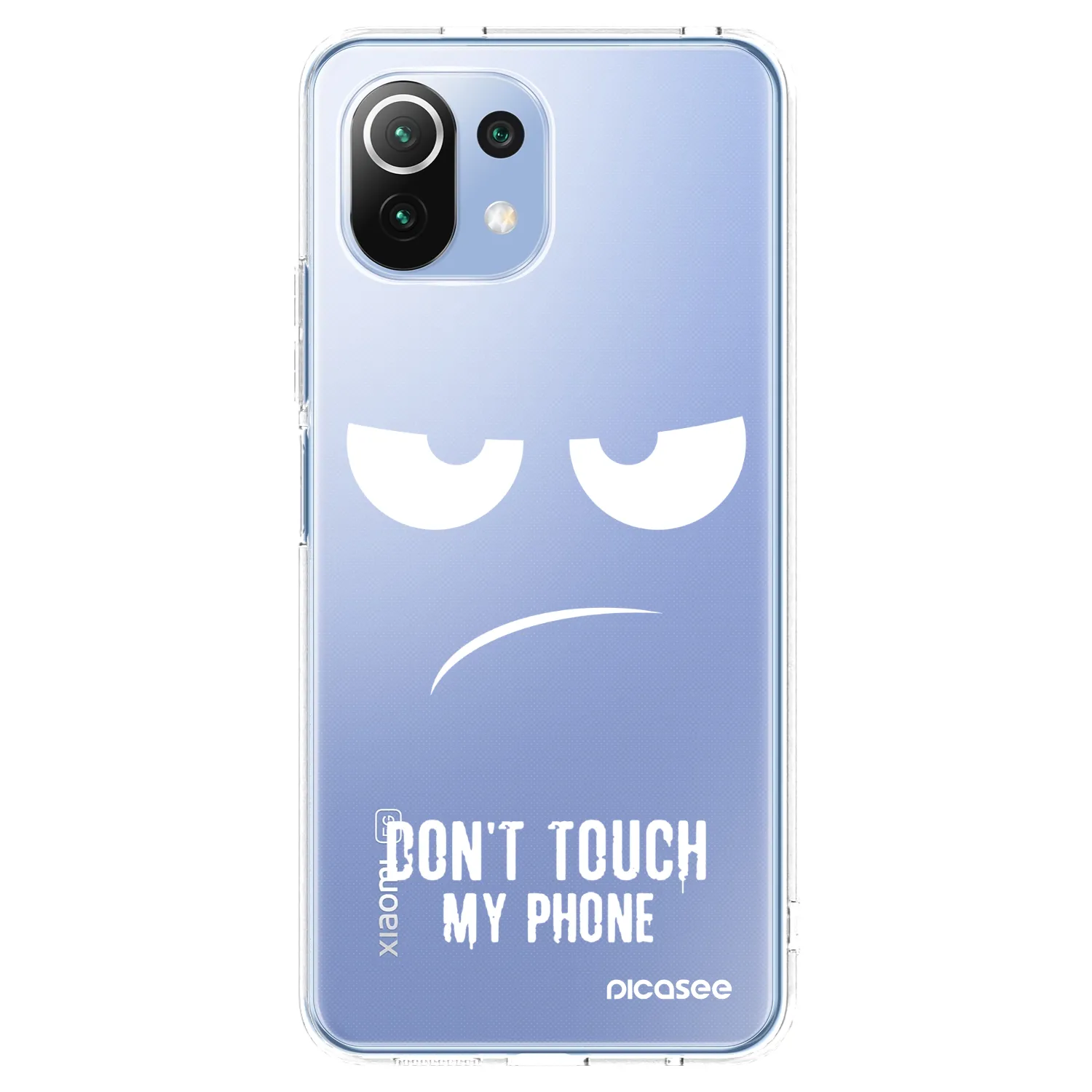 Picasee Xiaomi Mi 11 Lite Hülle - Transparentes Silikon - Don't Touch My Phone