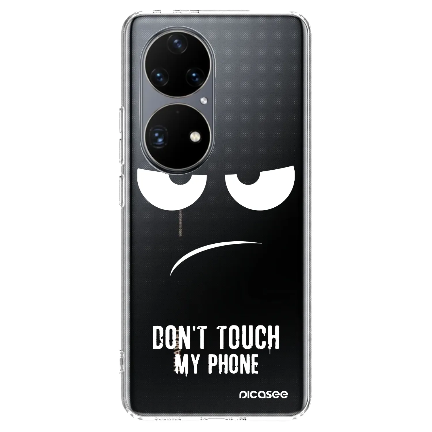 Picasee Huawei P50 Hülle - Transparentes Silikon - Don't Touch My Phone