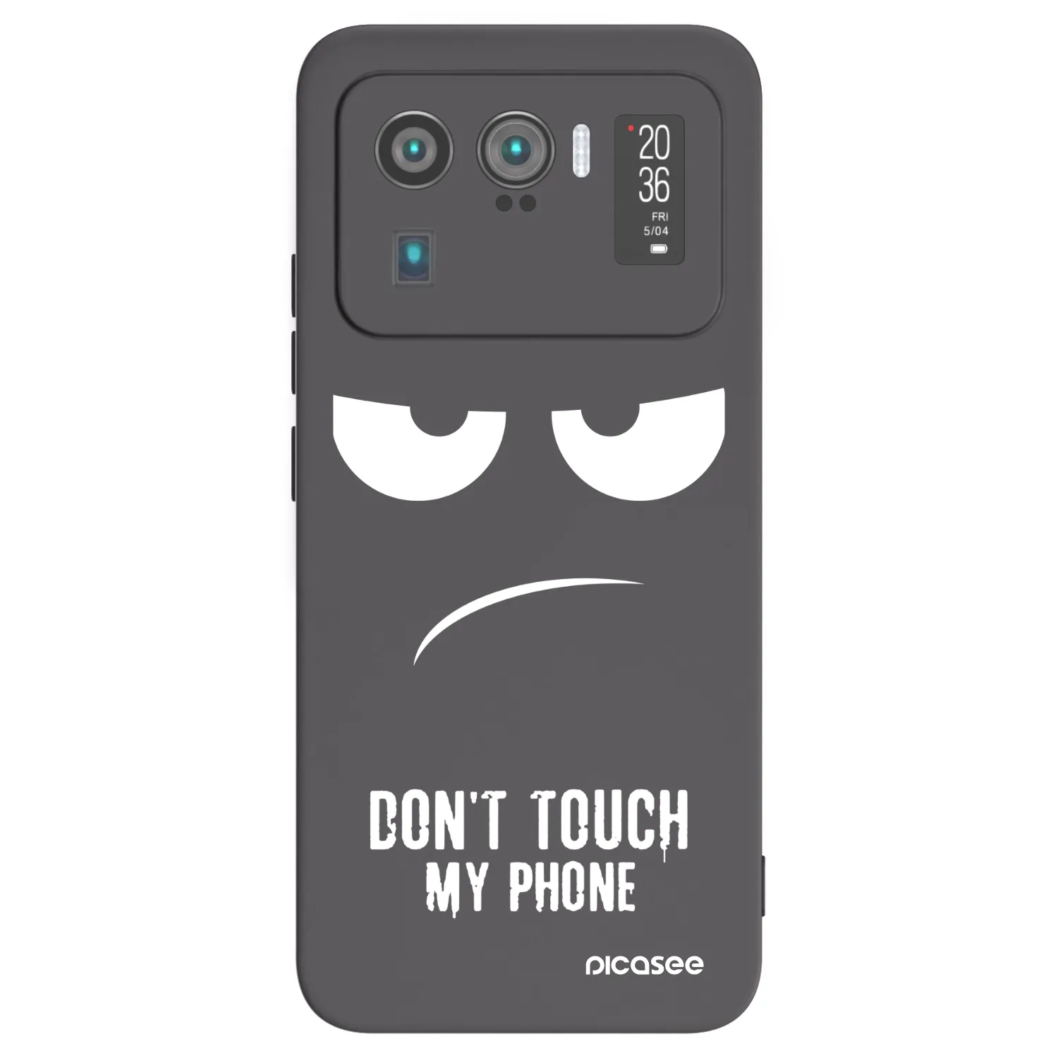 Picasee Xiaomi Mi 11 Ultra Hülle - Schwarzes Silikon - Don't Touch My Phone