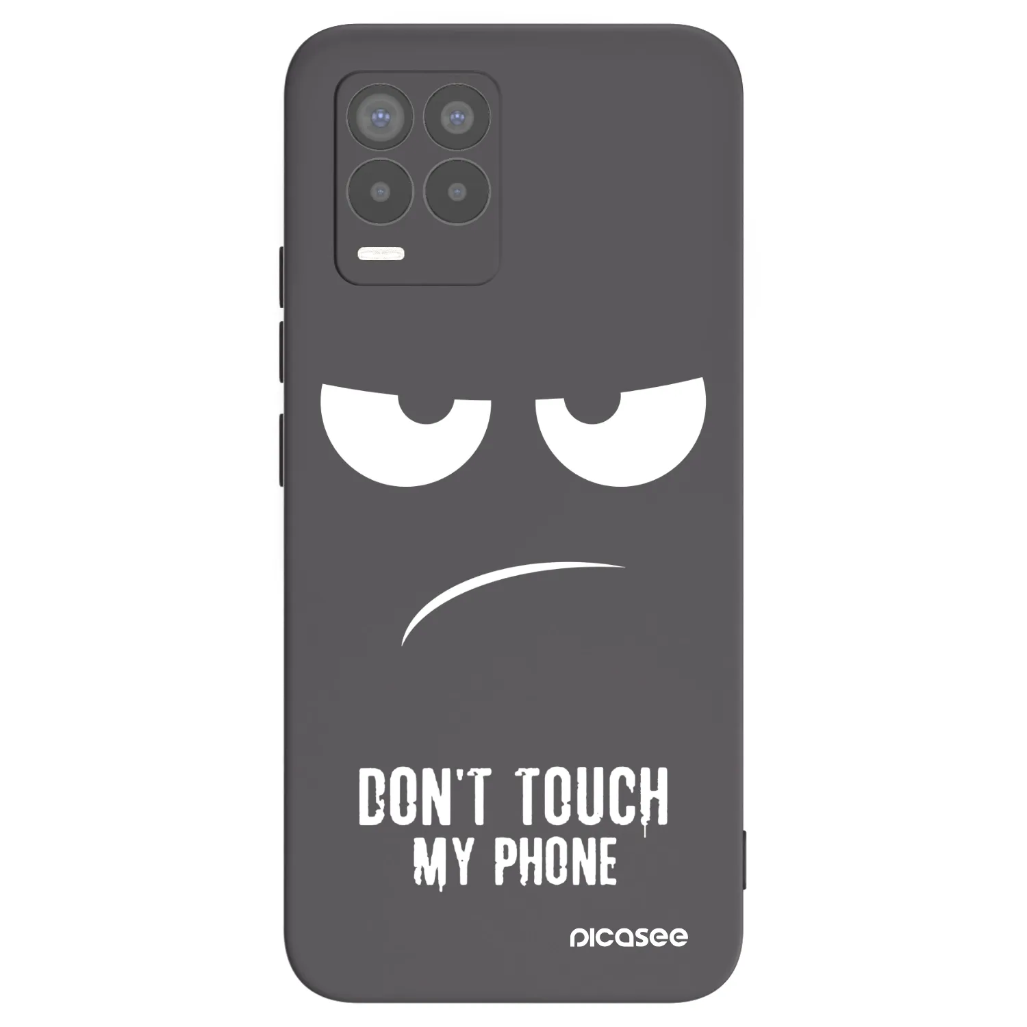 Picasee Realme 8 4G Hülle - Schwarzes Silikon - Don't Touch My Phone