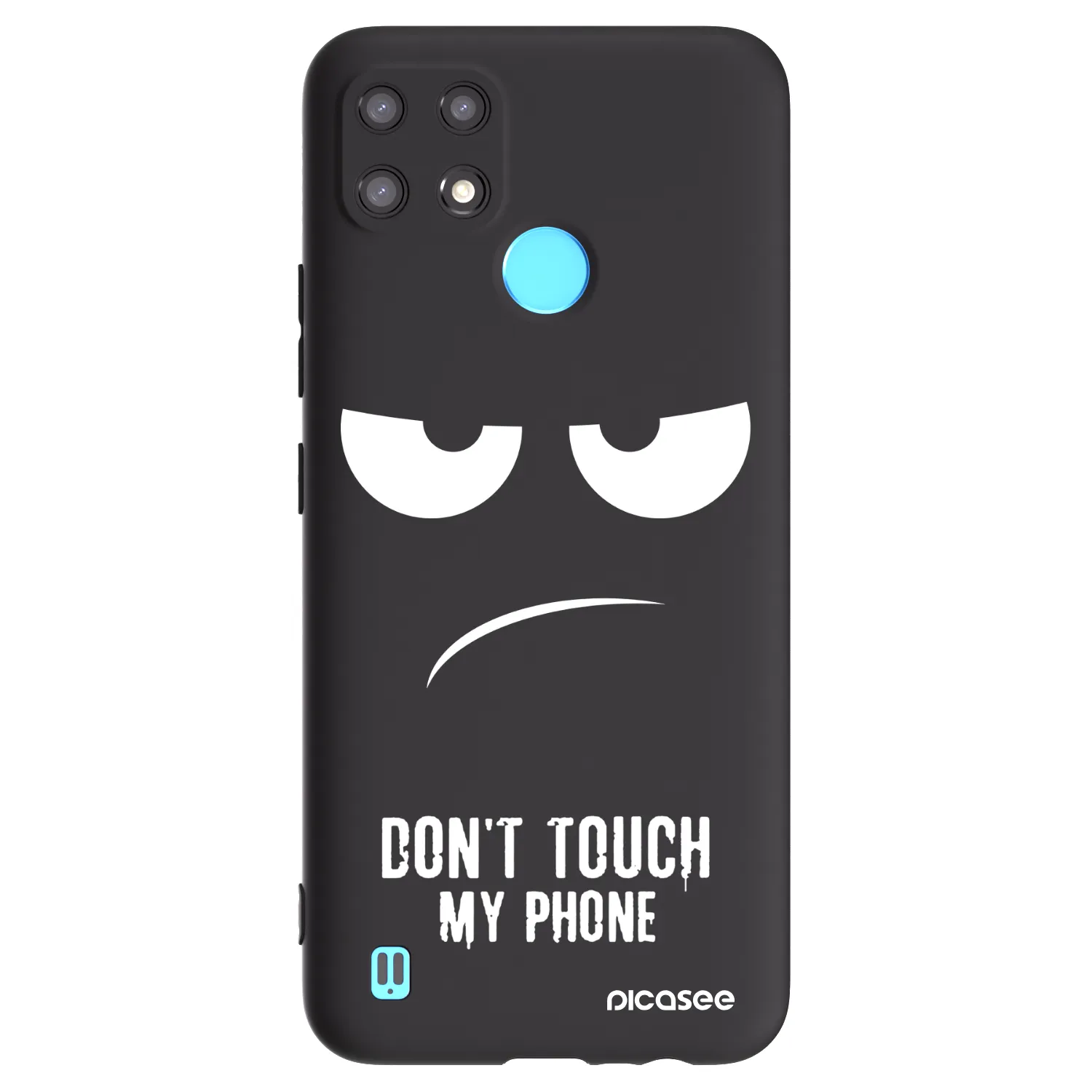 Picasee Realme C21 Hülle - Schwarzes Silikon - Don't Touch My Phone