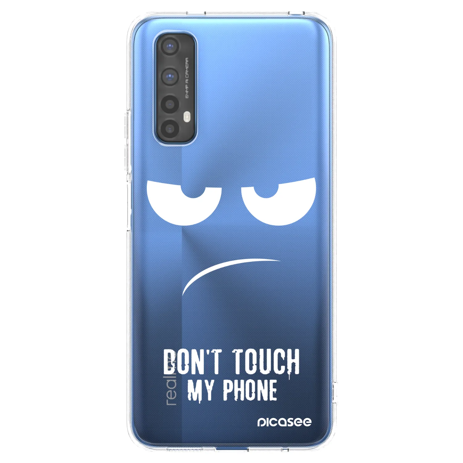 Picasee Realme 7 Hülle - Transparentes Silikon - Don't Touch My Phone
