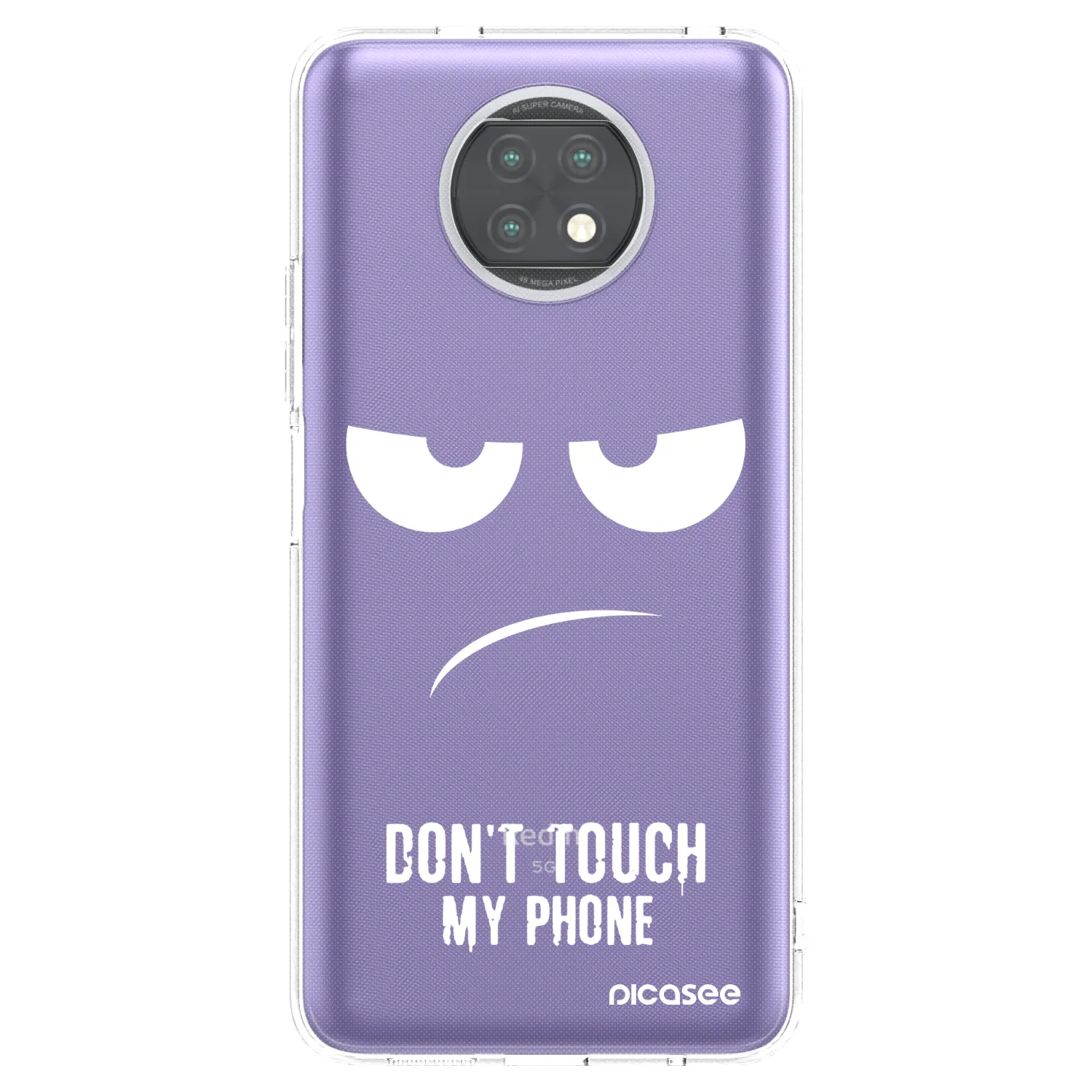 Picasee Xiaomi Redmi Note 9T Hülle - Transparentes Silikon - Don't Touch My Phone