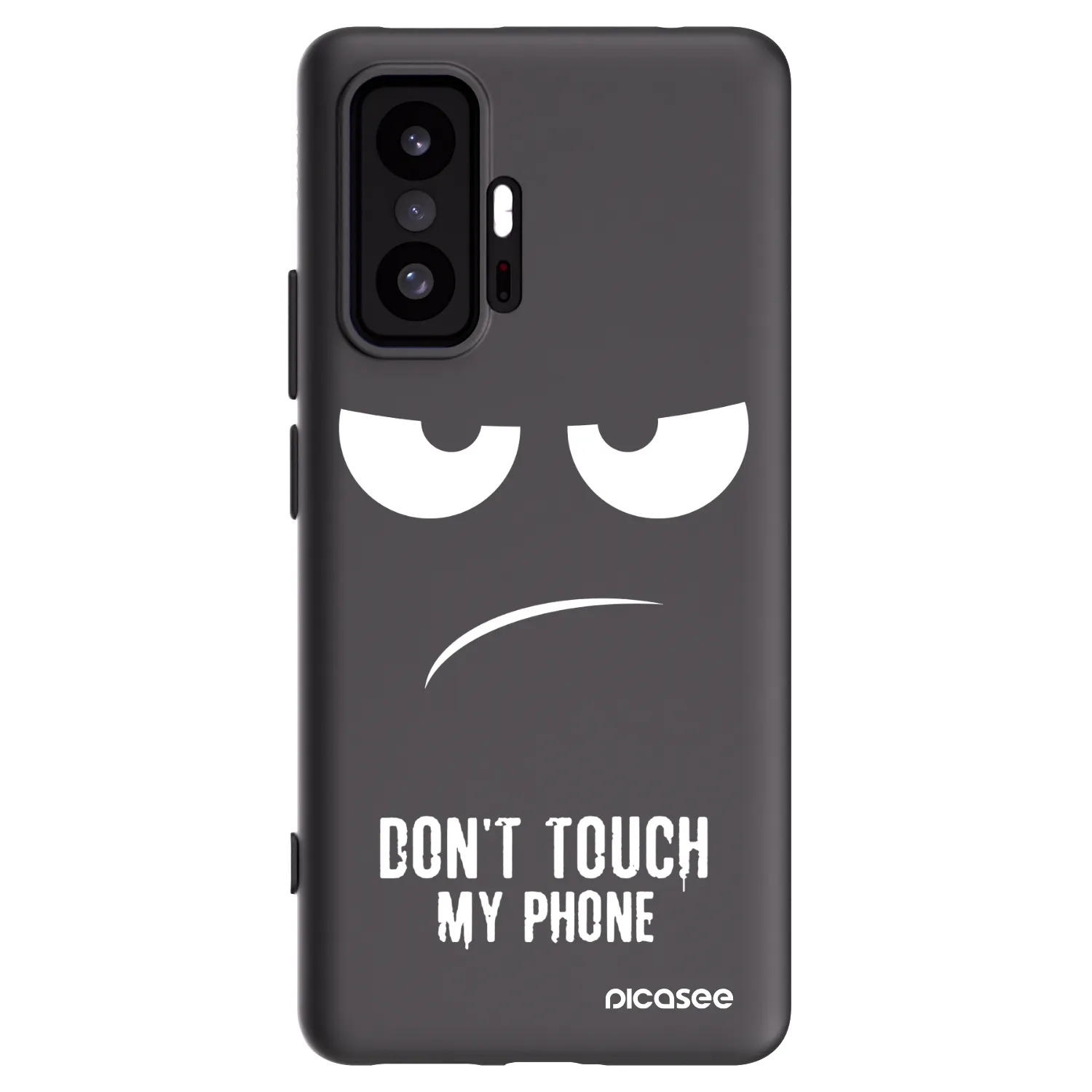 Picasee Xiaomi 11T Pro Hülle - Schwarzes Silikon - Don't Touch My Phone