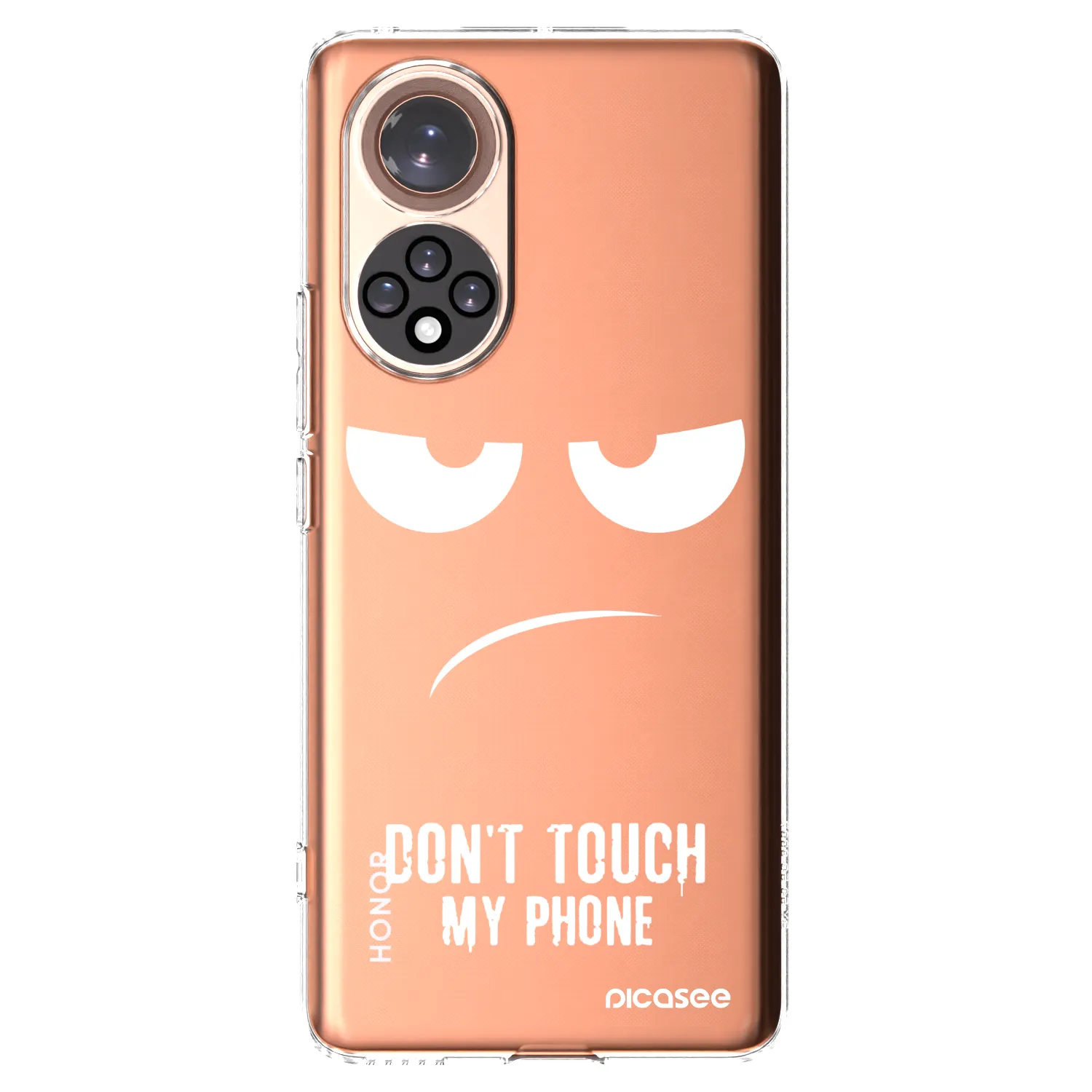 Picasee Honor 50 5G Hülle - Transparentes Silikon - Don't Touch My Phone