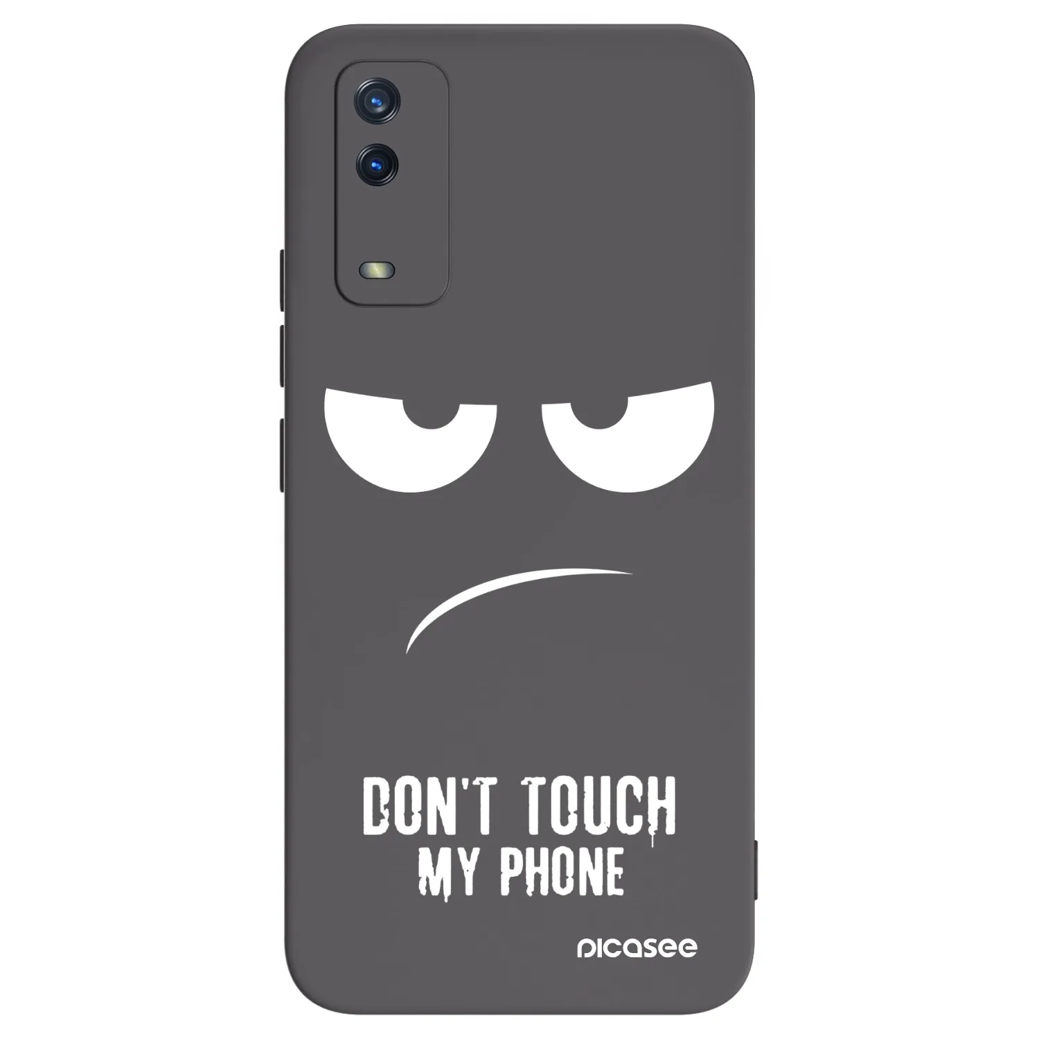 Picasee Vivo Y11s Hülle - Schwarzes Silikon - Don't Touch My Phone