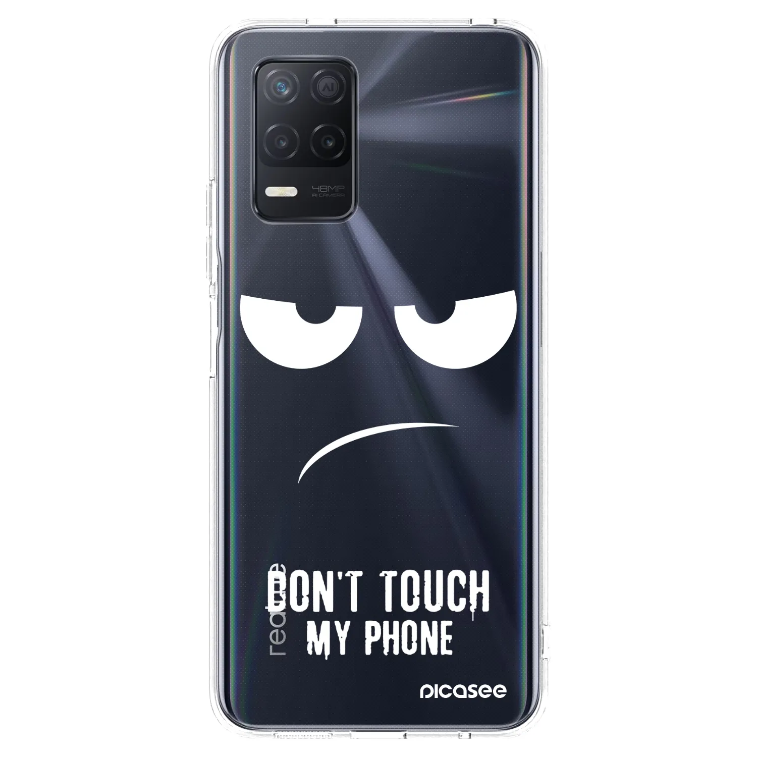 Picasee Realme 8 5G Hülle - Transparentes Silikon - Don't Touch My Phone