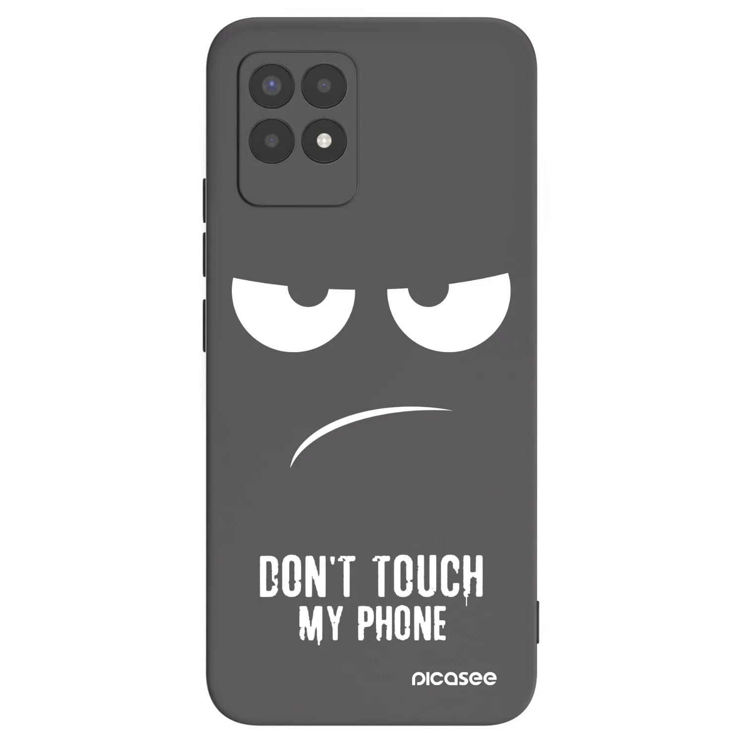 Picasee Realme 8i Hülle - Schwarzes Silikon - Don't Touch My Phone
