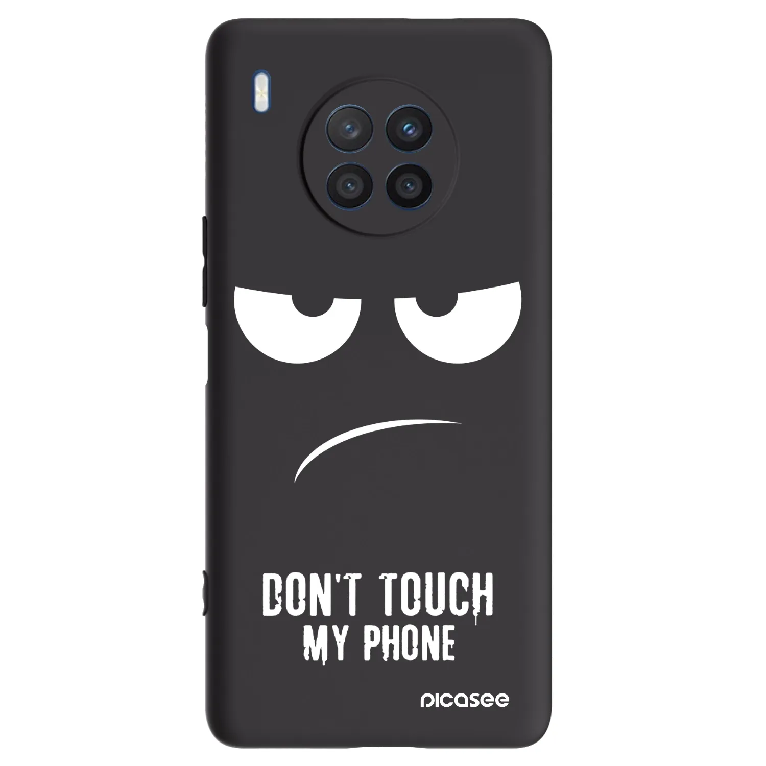 Picasee Honor 50 Lite Hülle - Schwarzes Silikon - Don't Touch My Phone