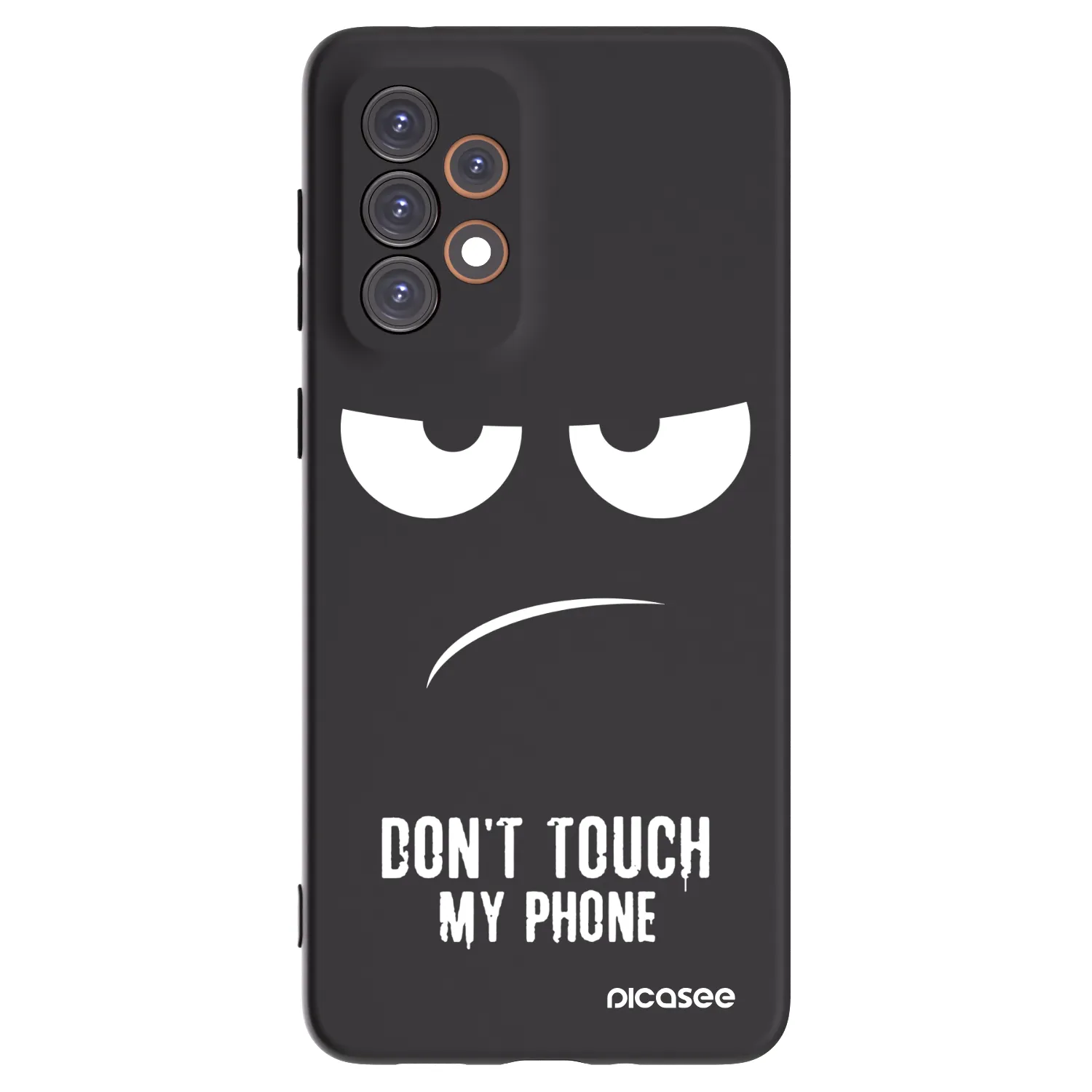 Picasee Samsung Galaxy A33 5G A336 Hülle - Schwarzes Silikon - Don't Touch My Phone